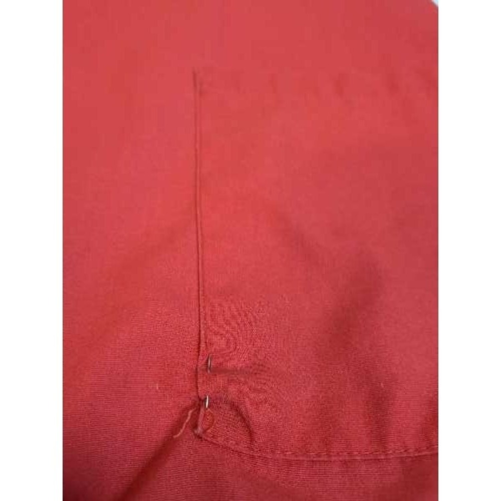 Todd Red Kmart Logo Vest Size 1X V-Neck Button Front Sleeveless Gingham - Picture 10 of 12
